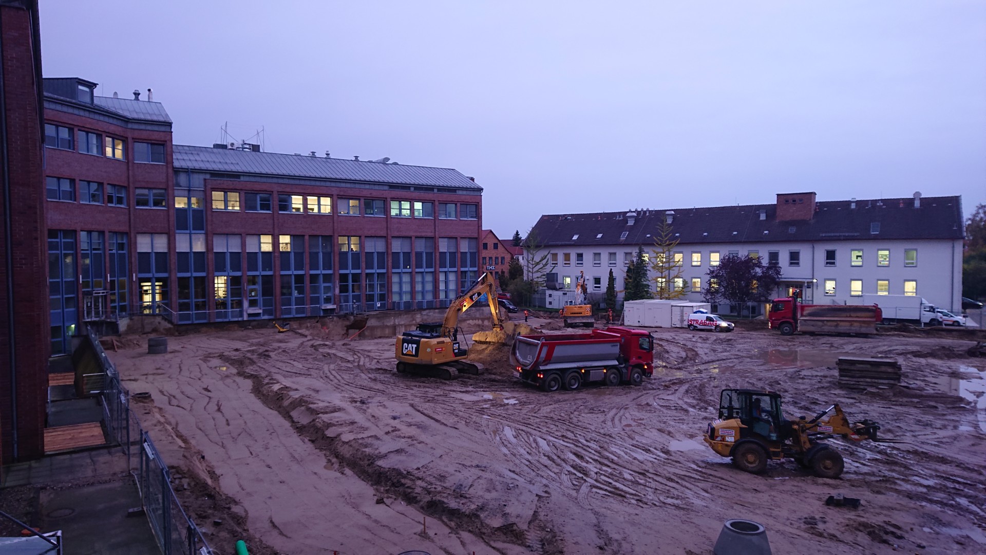 Vorarbeiten für Verbauarbeiten